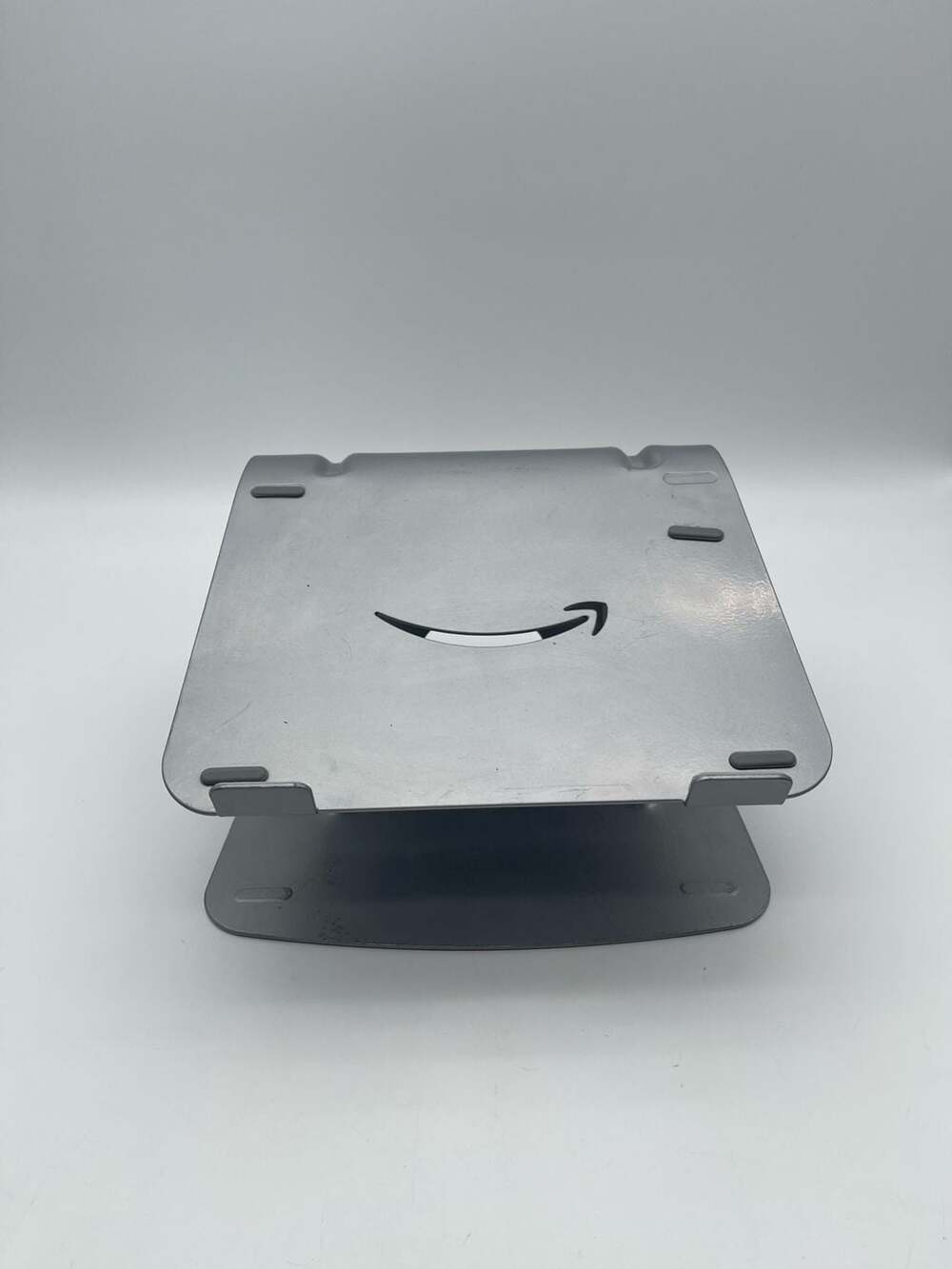 Amazon Basics Aluminum Wired Ergonomic Laptop Stand Riser - Silver‎